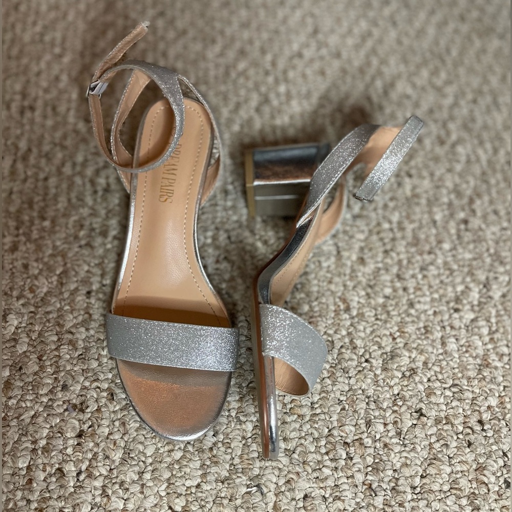 Sparkly Silver Sandals